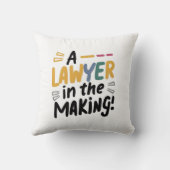 Coussin Un avocat en devenir (Verso)