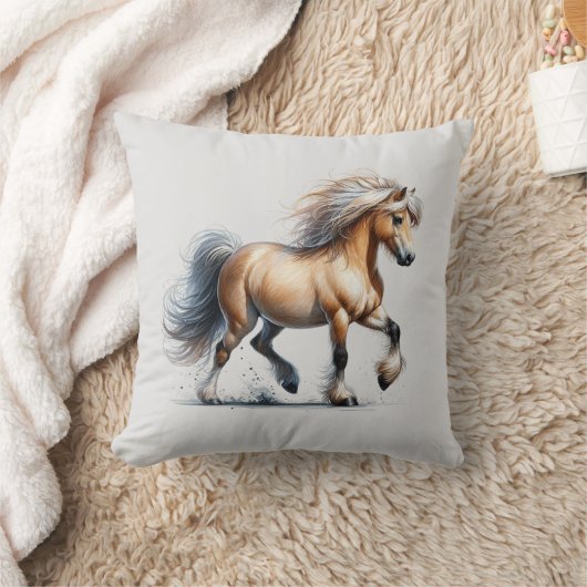 Coussin Un Beau Pony Running (Couverture)
