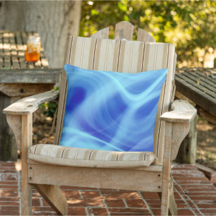 Coussin Un brouillard bleu mystique
