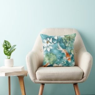Coussin Un cadeau de jour pour maman ! Turquoise, Bleu, Me