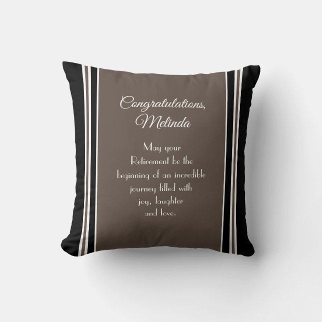 Coussin Un cadeau unique ! Pilote de lancement de retraite (Recto)