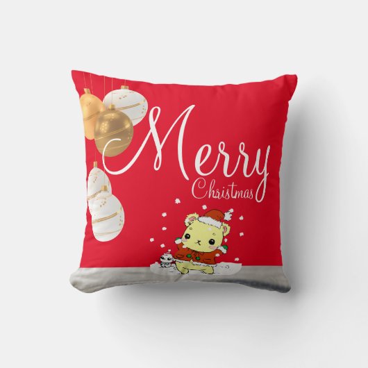 Coussin Un câlin pour Noël (Recto)