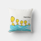 Coussin Un canard sot fait un éclat (Recto)