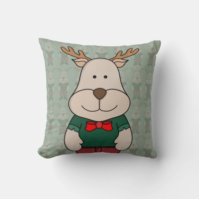 Coussin Un cerf mignon (Recto)