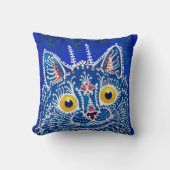Coussin Un chat dans le style gothique par Louis Wain  (Recto)