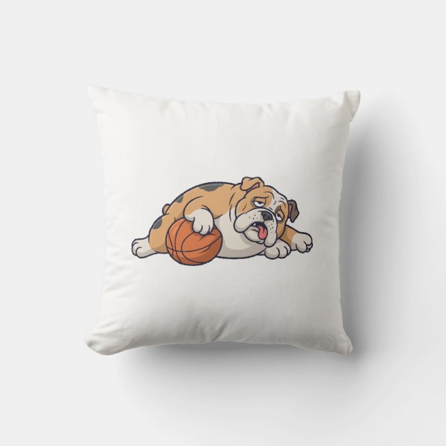 Coussin Un chien paresseux (Recto)