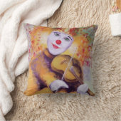 Coussin Un clown doux jouant du violon (Couverture)