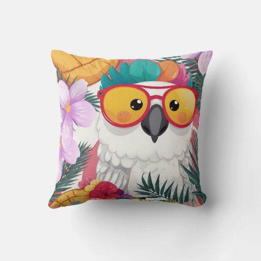 Coussin Un Cockatoscope Cool confuse (Verso)