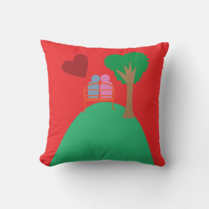 Coussin Un couple en rendez-vous