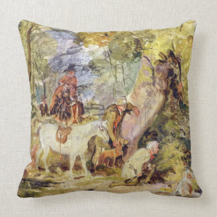 Coussin Un croquis pour des "forestiers égrappant des