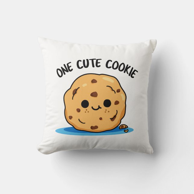 Coussin Un Cute Cookie Funky Food Pun (Recto)