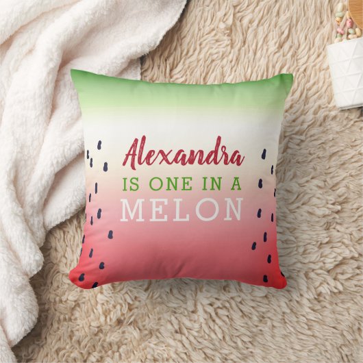 Coussin Un dans une pastèque melon (Couverture)