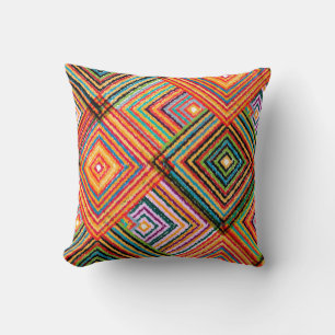 Coussin Un design de patchwork motif transparent. Rangeur 