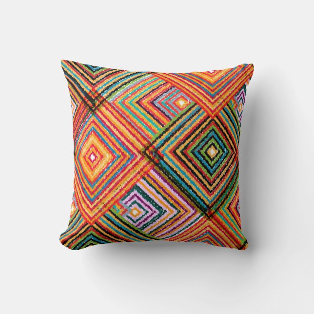 Coussin Un design de patchwork motif transparent. Rangeur  (Recto)