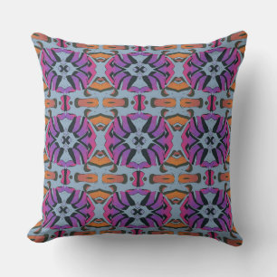 Coussin Un design élégant de motifs de tissu multicolore