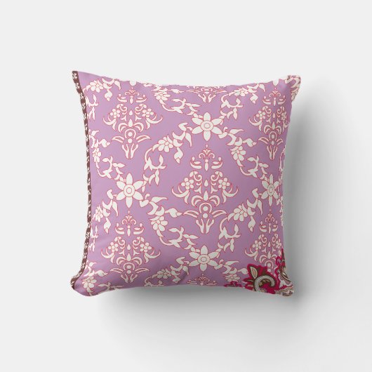 Coussin Un design textile dynamique avec des motifs comple (Recto)