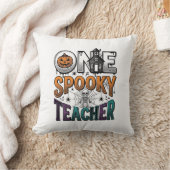 Coussin Un design vectoriel Halloween d'un professeur effr (Couverture)