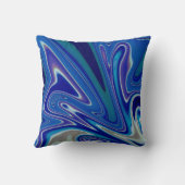 Coussin Un Éclaboussement de Bleu (Verso)