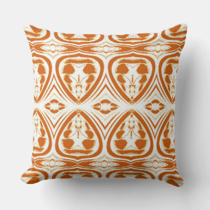 Coussin Un élégant motif en tissu rouge et blanc