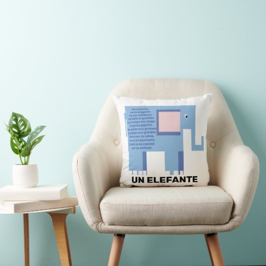Coussin un éléphant (Chaise)