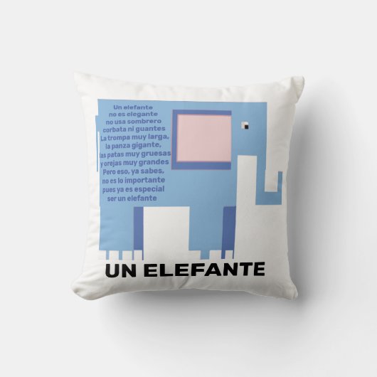 Coussin un éléphant (Recto)