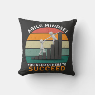 Coussin Un état d'esprit Agile Vous Avez Besoin D'Autres P