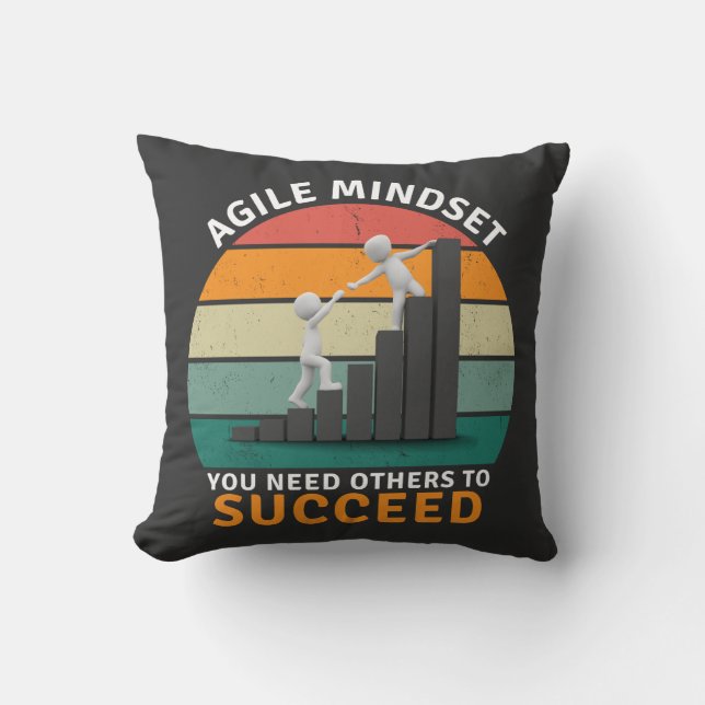 Coussin Un état d'esprit Agile Vous Avez Besoin D'Autres P (Recto)