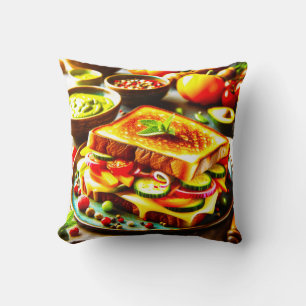 Coussin Un Fromage Grillé À La Bonne Santé