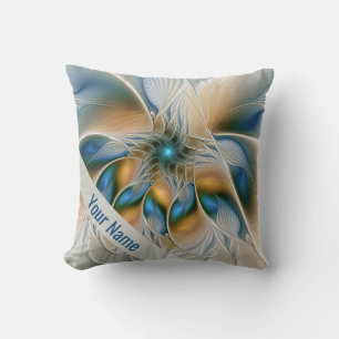 Coussin Un Imaginaire Abstrait, En flammes, Fractal Avec U