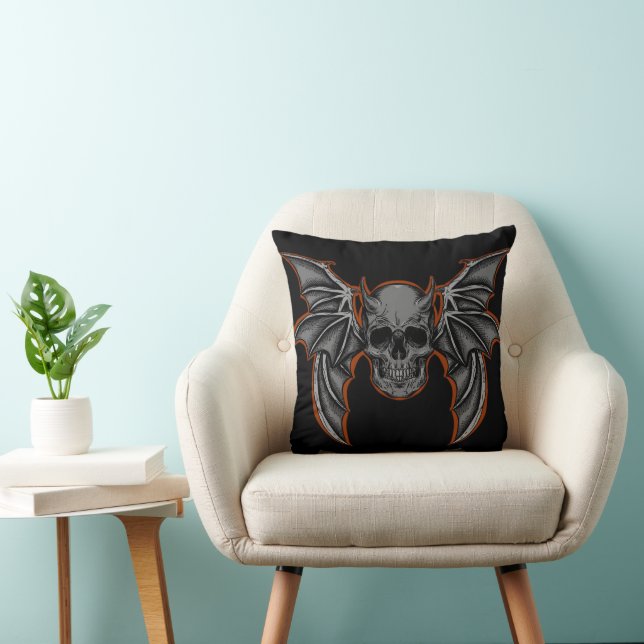 Coussin Un joli crâne d'Halloween (Chaise)