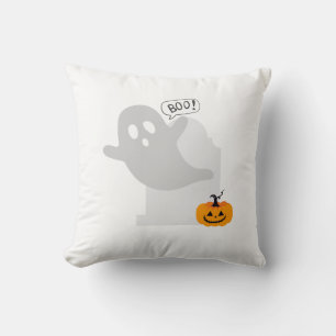 Coussin Un joli fantôme d'Halloween