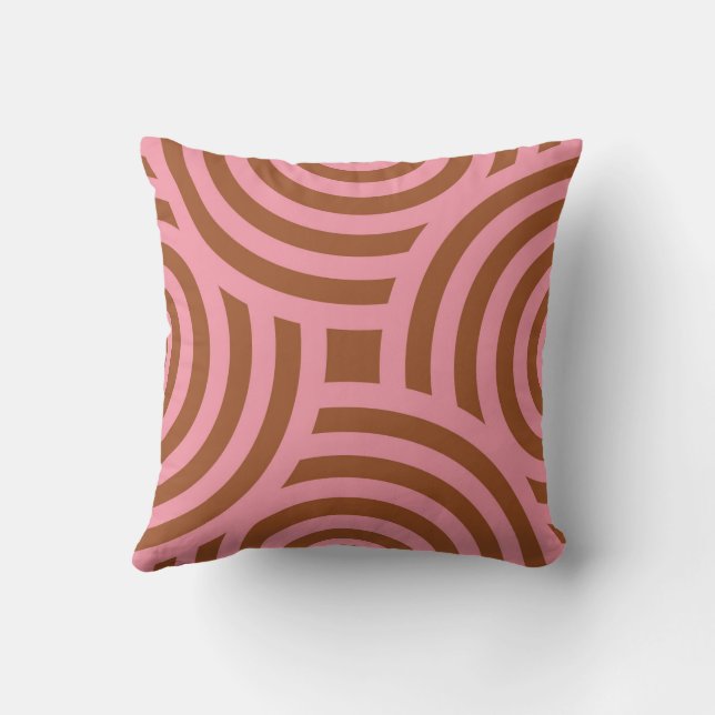Coussin un joli rose marron  (Verso)