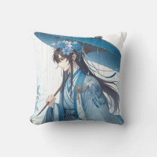 Coussin Un Joli Seigneur Chinois (Style Manga Oriental)