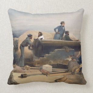 Coussin Un jour tranquille dans la batterie de diamant,