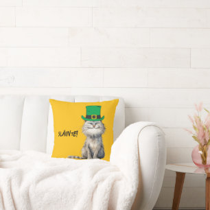 Coussin Un joyeux chat irlandais