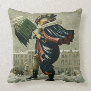 Coussin Un Joyeux Noël et une bonne année à Londres,