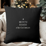 Coussin "Un joyeux petit Noël noir et blanc<br><div class="desc">"Apportez une élégance intemporelle à votre décor de vacances avec ce Coussin minimaliste Noir et Blanc de Joyeux Noël. Décorée dans un style épuré noir et blanc avec une touche minimaliste, cette coussin complète les espaces modernes et neutres, ajoutant un aspect cosy et sophistiqué à toutes les chambres. Parfait comme...</div>