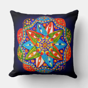 Coussin Un mandala dynamique