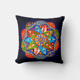 Coussin Un mandala dynamique