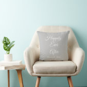 Coussin Un Mariage gris et blanc élégant heureux pour touj (Chaise)