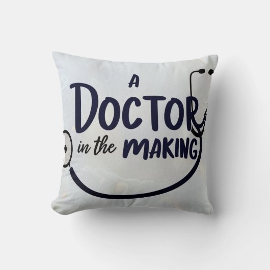 Coussin Un médecin en devenir (Recto)