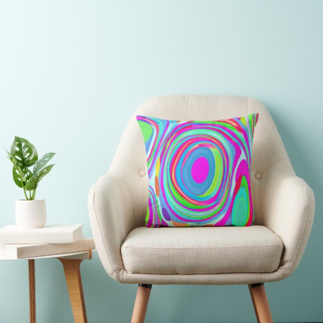 Coussin Un mélange d'art Motif coloré (Chaise)