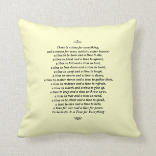 Coussin Un moment pour la citation de Tout-Écriture saint