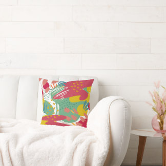 Coussin Un monde de couleurs vives