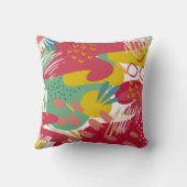 Coussin Un monde de couleurs vives (Verso)