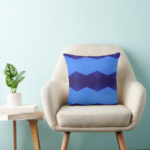 Coussin Un Motif de Dark & Baby Blue Lines