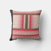 Coussin un motif de point de croix avec un arrière - plan  (Verso)