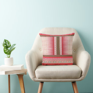 Coussin un motif de point de croix avec un arrière - plan 