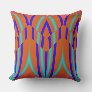 Coussin Un motif d'impression multicolore moderne sur tout