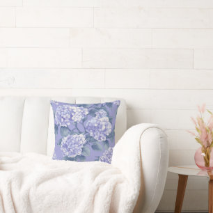 Coussin Un motif plein d'hortensias